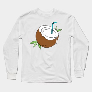 Tropical Coconut Water Drink Long Sleeve T-Shirt